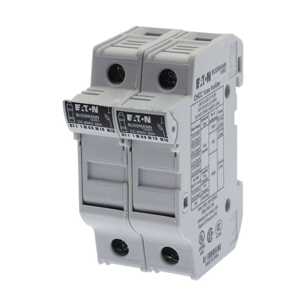 Bussmann CHCC2DU 模块化保险丝座 2极 30A